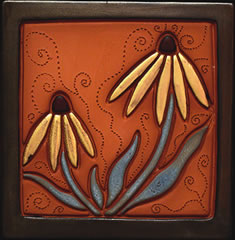 Janet Tobler ~ demonstrating tile artist